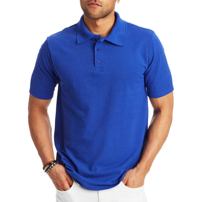 Hanes Men’s X-Temp Short Sleeve Polo Shirt, Midweight Men's Shirt