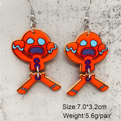 Christmas Earrings for Women Cute Colorful Acrylic Christmas Santa Claus Tree Gingerbread Men Earrings Funny Christmas Cat Dinosaur Earrings Xmas New Year Party Earrings Holiday Earrings