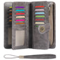 SENDEFN Wallets for Women Genuine Leather Credit Card Holder with RFID Blocking Large Capacity Wristlet