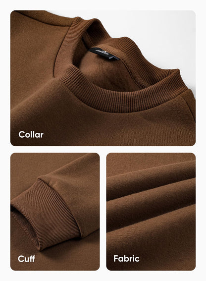 JMIERR Men's Casual Long Sleeves Crewneck Sweatshirts Cotton Pullover Sweatshirt for Men