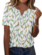 Zeagoo Womens Summer Tops Casual Short Sleeve V Neck Shirts Business Dressy Work Tunic Blouses