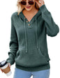 CiCiBird Women Fall Hoodies Sweater Knit V Neck Tops Oversized Fashion Pullover Casual Long Sleeve Shirts with Pockets