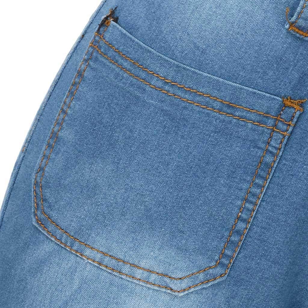 Women's Wide Leg Jeans High Waist Stretchy Classic High Rise Slimming Jeggings Cropped Wide-Leg Jeans