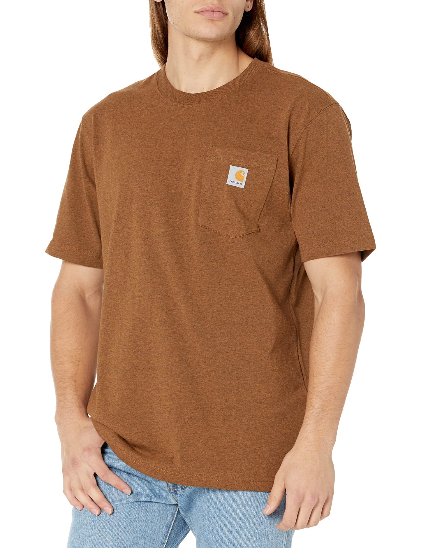 Carhartt Men's Loose Fit Heavyweight Short-Sleeve Pocket T-Shirt
