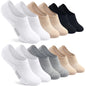Toes Home No Show Socks Womens Cushioned Low Cut Athletic Hidden Liner for Sneakers Ankle Invisible Running Socks 4/6 Pairs