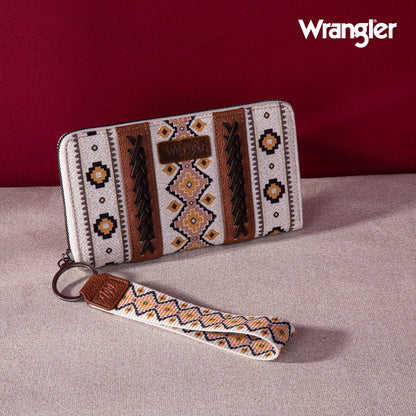 Montana West × Wrangler Wristlet Western Wallet Boho Aztec Credit Card Holder Gifts for Women Ladies Female