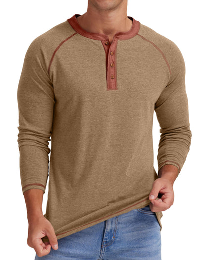 Sailwind Mens Henley Long/Short Sleeve T-Shirt Cotton Casual Shirt