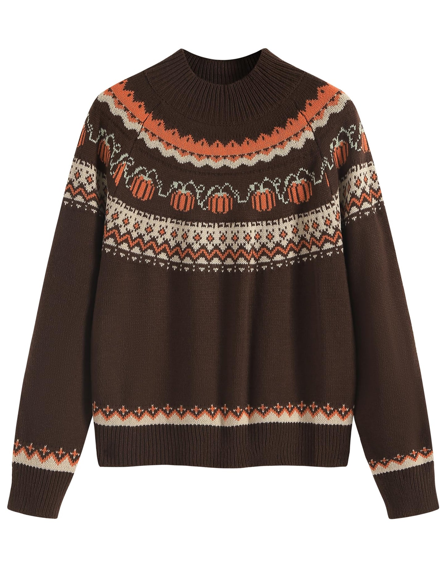 ZAFUL Women's Cropped Turtleneck Sweater Lantern Sleeve Ribbed Knit Pullover Sweater Jumper