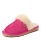 Dearfoams Women's Fireside Sydney Shearling Fur Indoor/Outdoor Scuff Slipper with Wide Widths