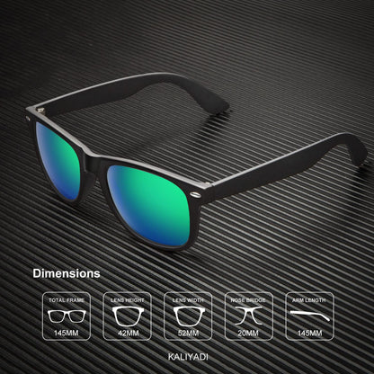 KALIYADI Polarized Sunglasses for Men and Women Matte Finish Sun glasses Color Mirror Lens UV Blocking (3 Pack)