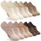 Toes Home No Show Socks Womens Cushioned Low Cut Athletic Hidden Liner for Sneakers Ankle Invisible Running Socks 4/6 Pairs