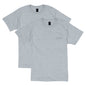 Hanes Men's Heavyweight Pocket T-Shirt, Beefy-T Full-Cut Cotton Pocket Tee for Men, Crewneck T-Shirt For Men, 1 or 2 Pack