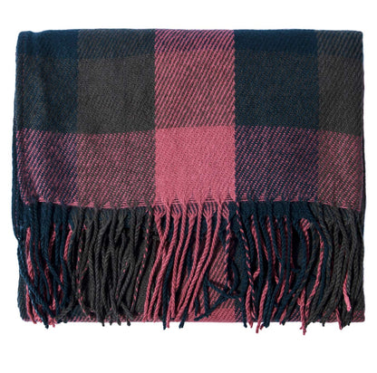 YSense Women's Long Plaid Blanket Scarf Chunky Oversized Winter Fall Warm Scarf Big Tartan Scarves Wrap Shawl Ladies Gifts