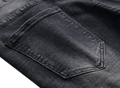 Men's Ripped Skinny Stretch Distressed Destroyed Slim Jeans Denim Pants