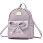 I IHAYNER Girls Bowknot Cute Leather Backpack Mini Backpack Purse for Women