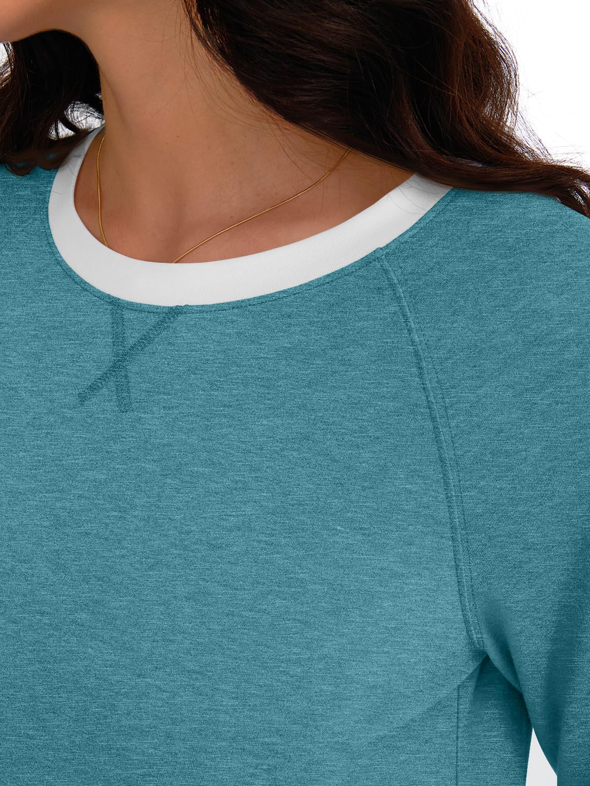 AUTOMET Womens Long Sleeve Shirts Color Block Casual Crewneck Tops Tshirt Basic Tees Fall Fashion Clothes Trendy Outfits