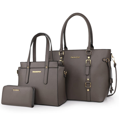 Montana West 3PCS Purses and Handbags for Women Tote Purse and Wallet Set Shoulder Satchel Bag for Women