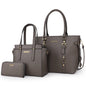 Montana West 3PCS Purses and Handbags for Women Tote Purse and Wallet Set Shoulder Satchel Bag for Women