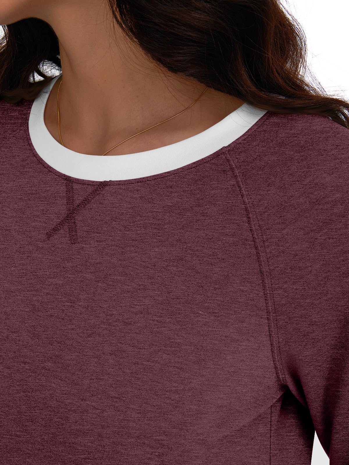 AUTOMET Womens Long Sleeve Shirts Color Block Casual Crewneck Tops Tshirt Basic Tees Fall Fashion Clothes Trendy Outfits