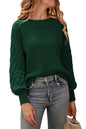 PRETTYGARDEN Women's 2024 Winter Pullover Sweater Casual Long Sleeve Crewneck Loose Chunky Knit Jumper Tops Blouse