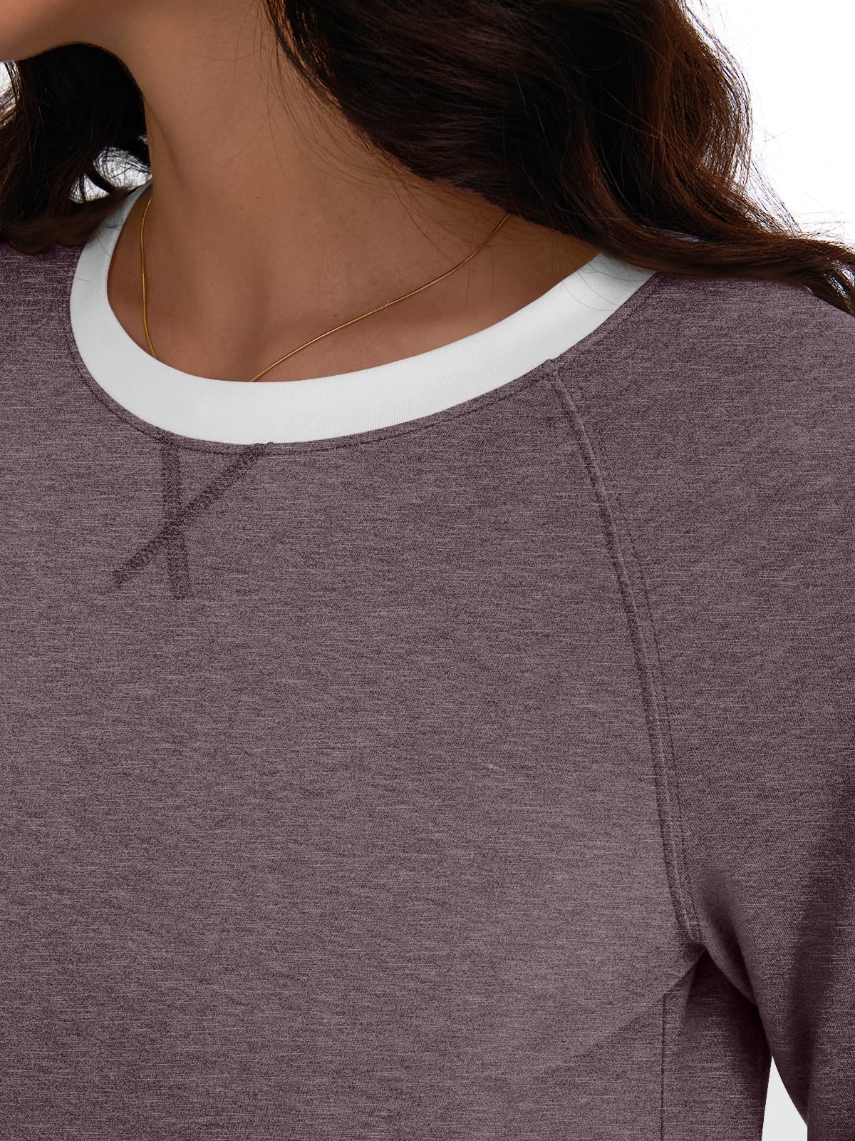 AUTOMET Womens Long Sleeve Shirts Color Block Casual Crewneck Tops Tshirt Basic Tees Fall Fashion Clothes Trendy Outfits