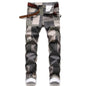 JUNBAOSS Men's Slim Fit Stretch Jeans Ripped Skinny Jeans for Men, Distressed Straight Leg Fashion Comfort Flex Waist Pants