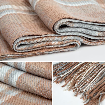 YSense Women's Long Plaid Blanket Scarf Chunky Oversized Winter Fall Warm Scarf Big Tartan Scarves Wrap Shawl Ladies Gifts