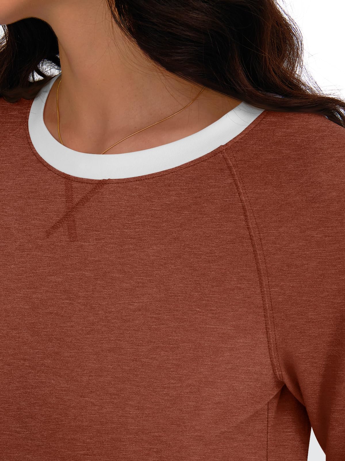 AUTOMET Womens Long Sleeve Shirts Color Block Casual Crewneck Tops Tshirt Basic Tees Fall Fashion Clothes Trendy Outfits