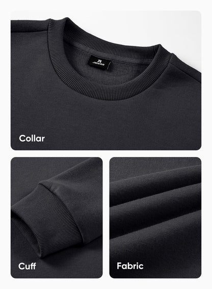 JMIERR Men's Casual Long Sleeves Crewneck Sweatshirts Cotton Pullover Sweatshirt for Men