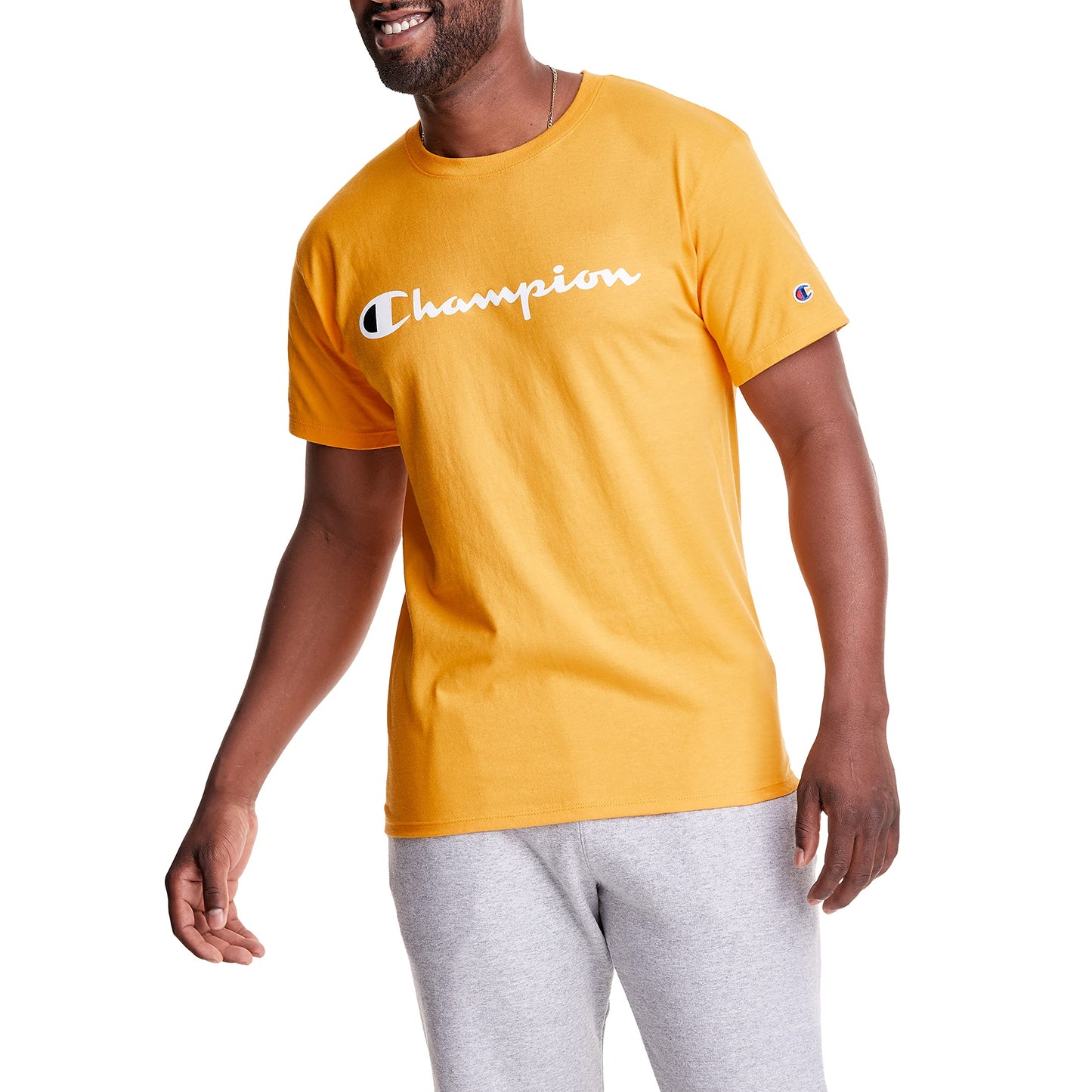Champion Men's T-Shirt, Classic Graphic T-Shirt, Soft and Comfortable T-Shirts for Men, Script Logo (Reg. or Big & Tall)