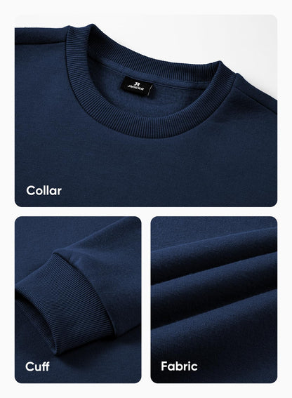 JMIERR Men's Casual Long Sleeves Crewneck Sweatshirts Cotton Pullover Sweatshirt for Men