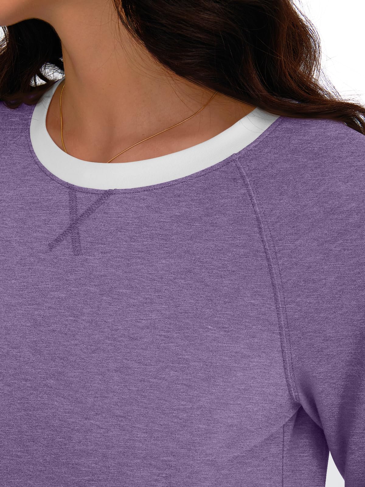 AUTOMET Womens Long Sleeve Shirts Color Block Casual Crewneck Tops Tshirt Basic Tees Fall Fashion Clothes Trendy Outfits