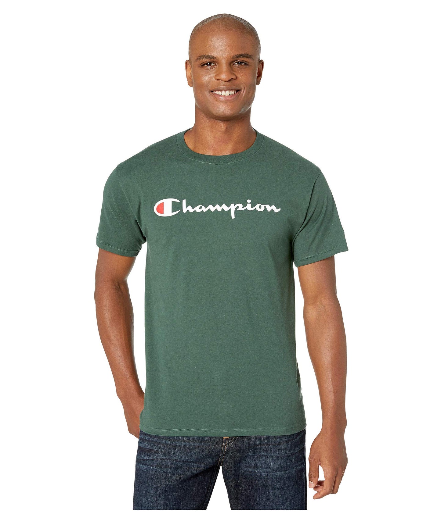 Champion Men's T-Shirt, Classic Graphic T-Shirt, Soft and Comfortable T-Shirts for Men, Script Logo (Reg. or Big & Tall)