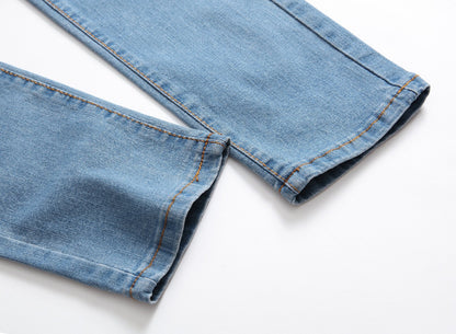 Men's Ripped Skinny Stretch Distressed Destroyed Slim Jeans Denim Pants