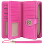 SENDEFN Wallets for Women Genuine Leather Credit Card Holder with RFID Blocking Large Capacity Wristlet