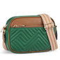 BOSTANTEN Quilted Crossbody Bags for Women Vegan Leather Purses Small Shoulder Handbags with Wide Strap