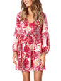 Amoretu Women Summer Tunic Dress V Neck Casual Loose Flowy Swing Shift Dress
