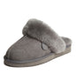 Dearfoams Women's Fireside Sydney Shearling Fur Indoor/Outdoor Scuff Slipper with Wide Widths
