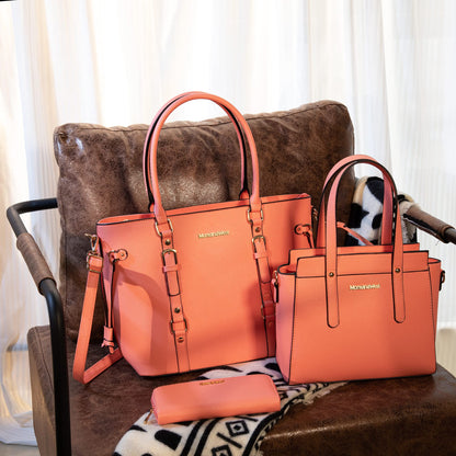 Montana West 3PCS Purses and Handbags for Women Tote Purse and Wallet Set Shoulder Satchel Bag for Women