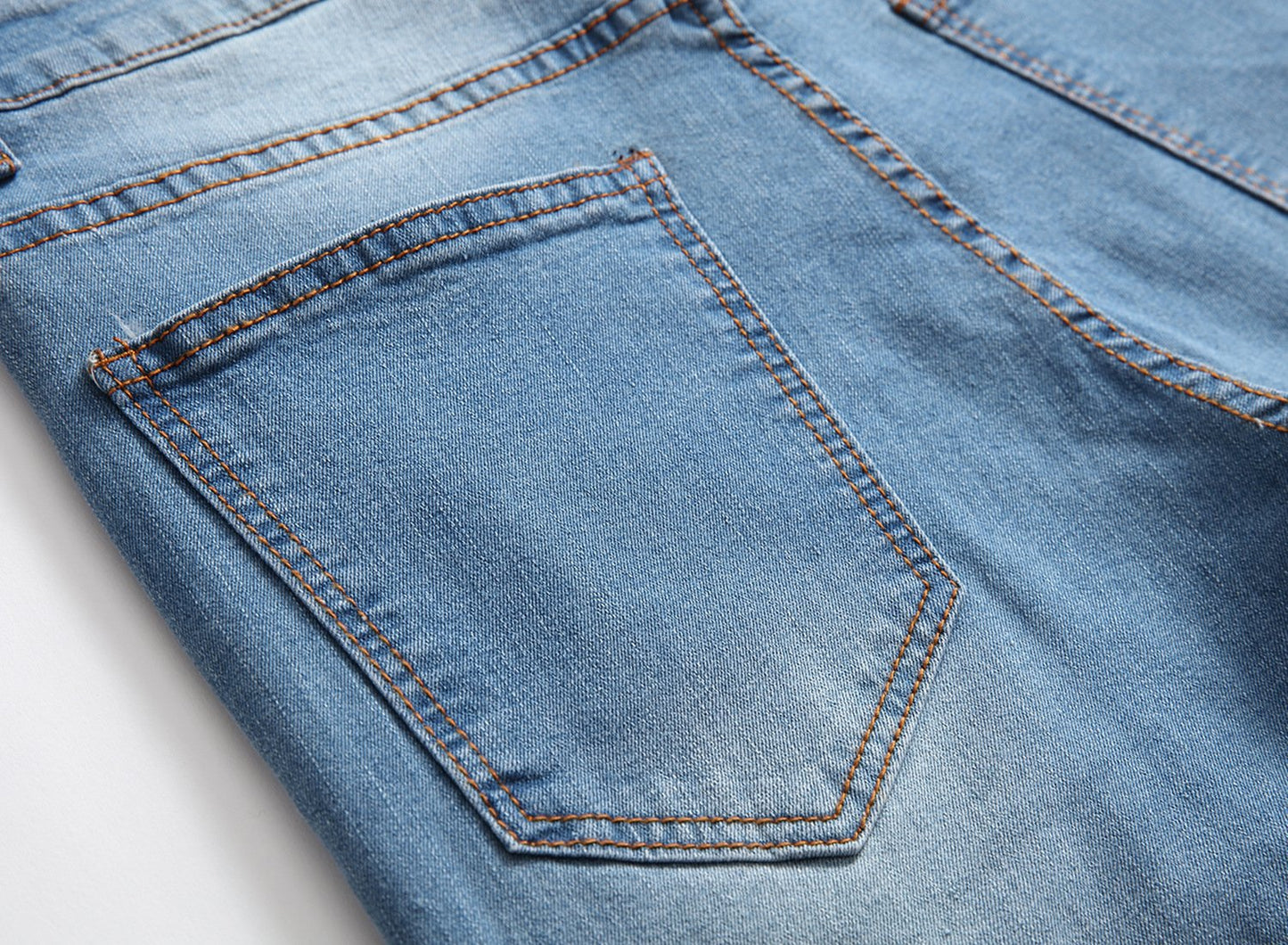 Men's Ripped Skinny Stretch Distressed Destroyed Slim Jeans Denim Pants