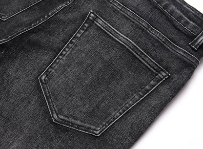 Men's Ripped Skinny Stretch Distressed Destroyed Slim Jeans Denim Pants